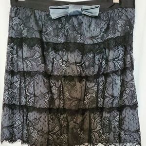 Naf naf lace satin skirt